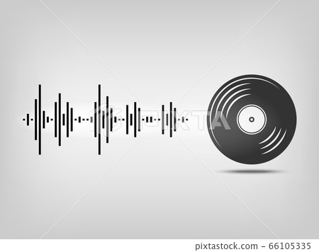 concept of music with music wave. vector illustration. concept of music with music wave. vector illustration. 66105335