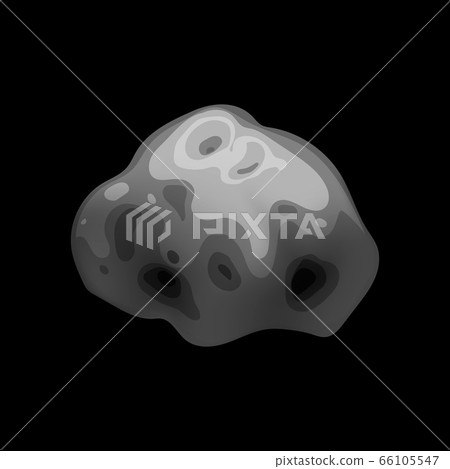 Space asteroid icon, isometric style 66105547