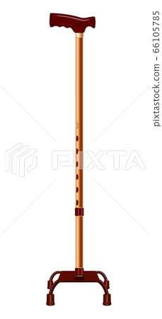 Support walk stick icon, realistic style 66105785