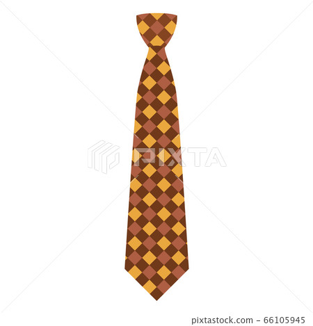 Jacket tie icon, flat style 66105945