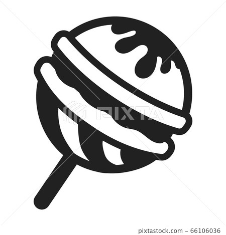 Choco lollipop icon, simple style 66106036