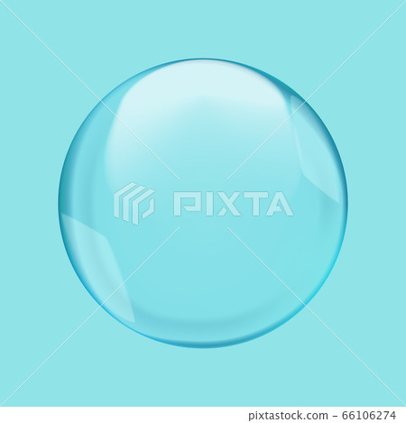 Poster with translucent light sphere with glares 66106274