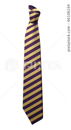 Brown striped tie icon, isometric style Brown striped tie icon, isometric style 66106284