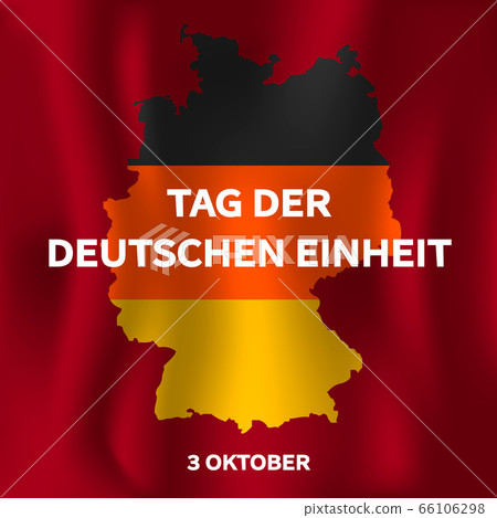 Tag der deutschen einheit concept background, isometric style 66106298
