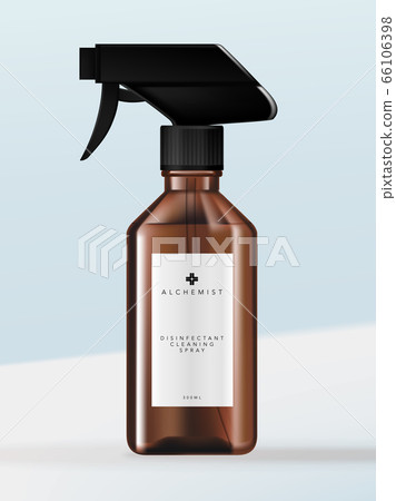 Vector Disinfectant Alcohol Cleaning Spray or Sleeping Pillow Spray Atomizer Tinted Transparent Brown Pump Bottle. 66106398
