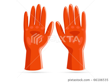 Rubber gloves icon, realistic style 66106535