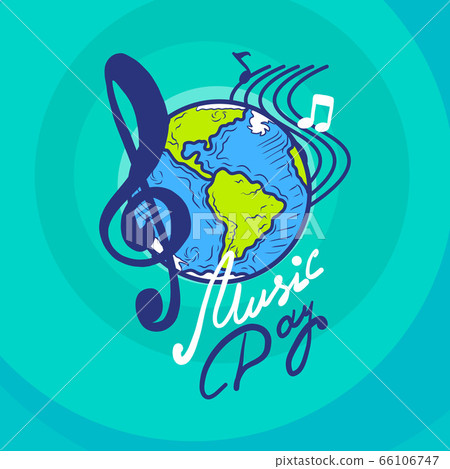 International music day concept background, hand drawn style International music day concept background, hand drawn style 66106747