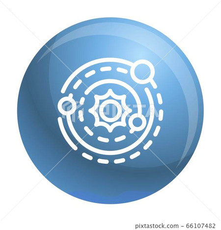 Solar system icon, outline style 66107482