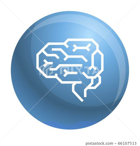 Machine brain icon, outline style - Stock Illustration [66107513] - PIXTA
