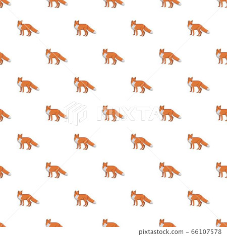 Cute fox pattern seamless - Stock Illustration [66107578] - PIXTA