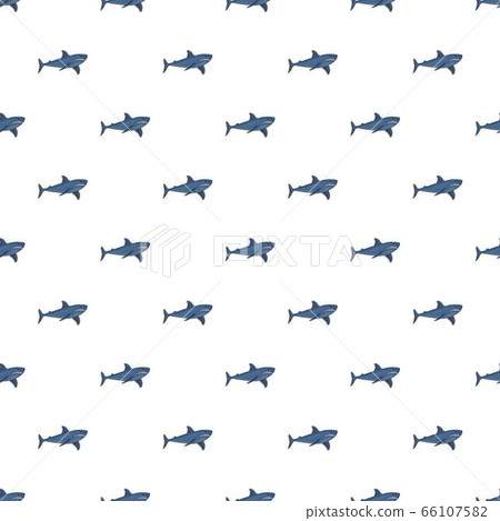 Blue shark pattern seamless-插圖素材 [66107582] - PIXTA圖庫