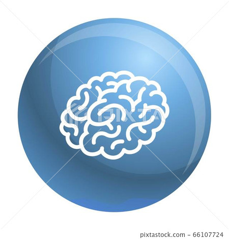 Human brain icon, outline style 66107724