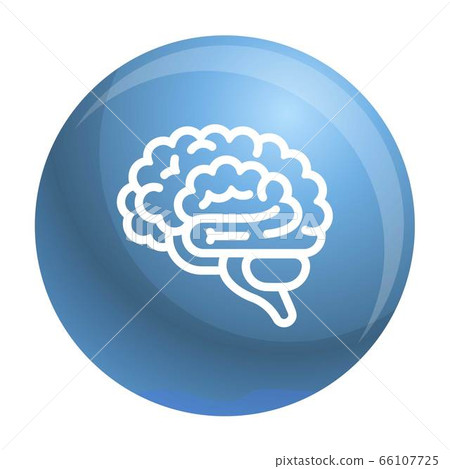 Brain icon, outline style 66107725