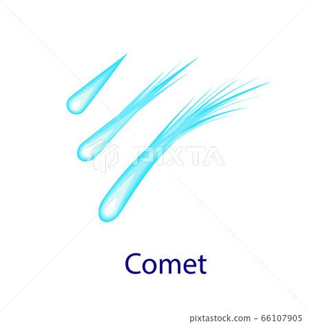 Comet icon, flat style Comet icon, flat style 66107905