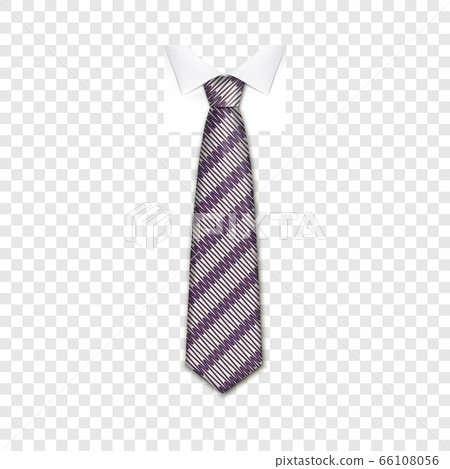 Striped tie icon, realistic style Striped tie icon, realistic style 66108056