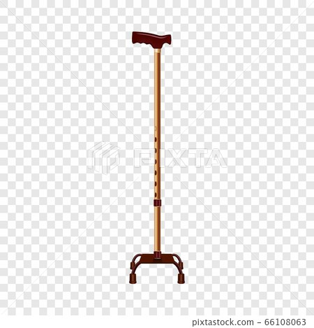 Support walk stick icon, realistic style Support walk stick icon, realistic style 66108063