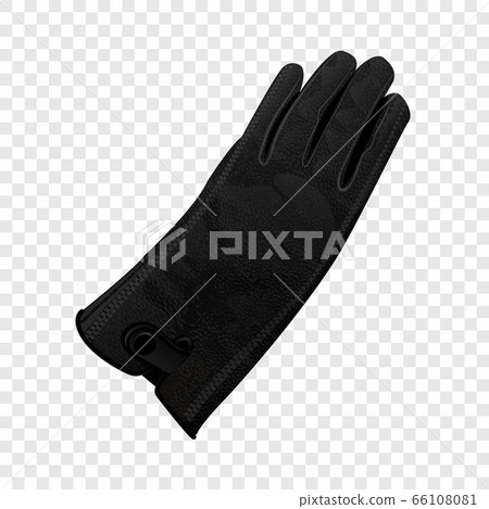 Leather gloves icon, realistic style 66108081