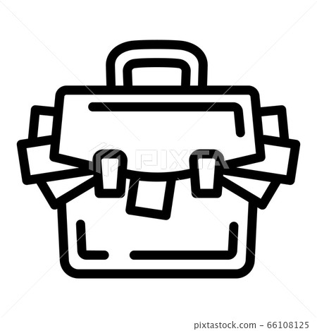 Suitcase corruption money icon, outline style 66108125