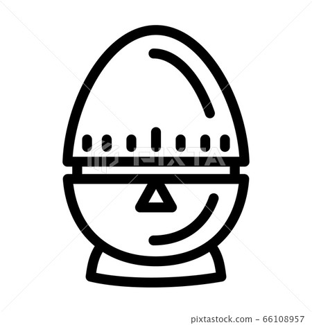 Egg timer icon, outline style Egg timer icon, outline style 66108957