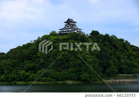 愛知縣犬山市，犬山城，木曾川的風景[6月] 66110755