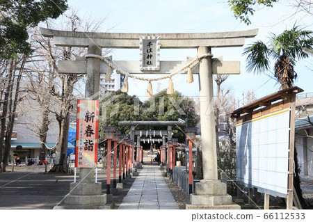 東京都足立區千住的千住神社風光 東京都足立區千住的千住神社風光 66112533