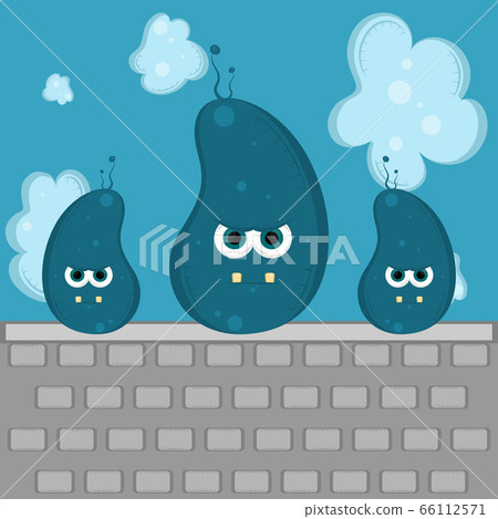 Angry virus cartoon Angry virus cartoon 66112571
