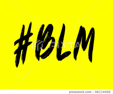 Black Lives Matter. Protest Banner Stop Racism. 66114408