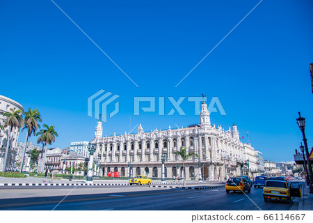 古巴哈瓦那Townscape Gran Teatro經典建築 古巴哈瓦那Townscape Gran Teatro經典建築 66114667