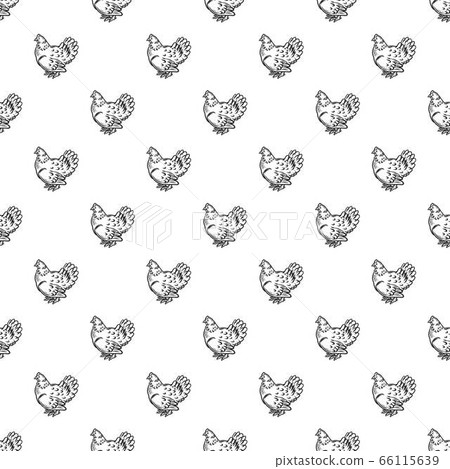 Chicken pattern seamless - Stock Illustration [66115639] - PIXTA