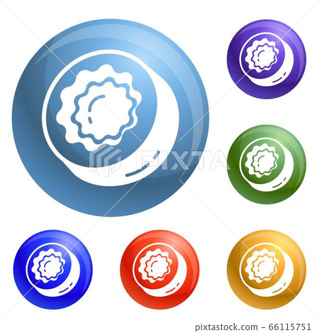 Sweet candy icons set vector 66115751