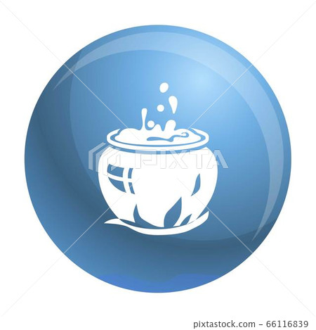Magic cauldron icon, simple style Magic cauldron icon, simple style 66116839