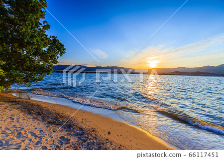 Lake Biwa Ohashi evening view Lake Biwa Ohashi evening view 66117451