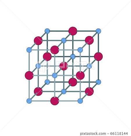 Atomic cube icon, flat style - Stock Illustration [66118144] - PIXTA