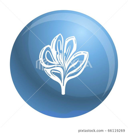 Lily icon, simple style 66119269
