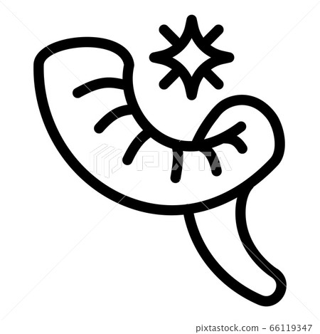 Jewish horn icon, outline style Jewish horn icon, outline style 66119347