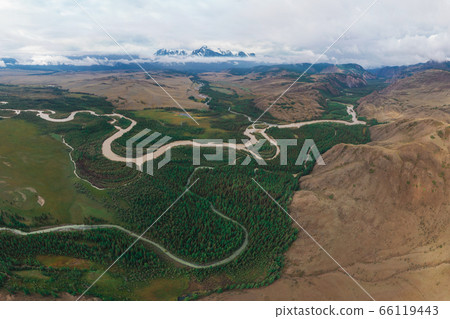 Kurai steppe and Chuya river Kurai steppe and Chuya river 66119443