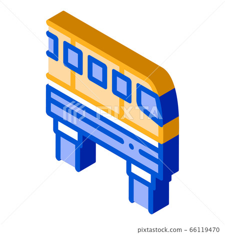 Public Transport Monorail isometric icon vector illustration Public Transport Monorail isometric icon vector illustration 66119470