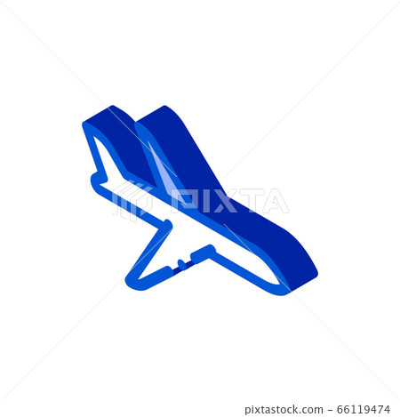 Public Transport Airplane isometric icon vector illustration Public Transport Airplane isometric icon vector illustration 66119474
