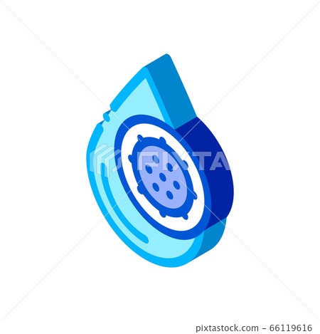Clorum Liquid Drop Water Treatment isometric icon vector illustration 66119616