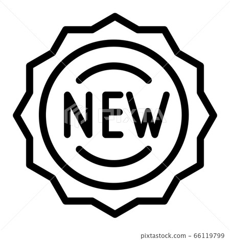 Brand new emblem icon, outline style Brand new emblem icon, outline style 66119799