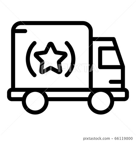 Brand truck icon, outline style 66119800