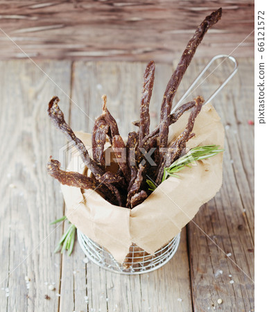jerked meat, cow, deer, wild beast or biltong in jerked meat, cow, deer, wild beast or biltong in 66121572