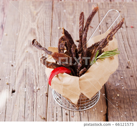 jerked meat, cow, deer, wild beast or biltong in jerked meat, cow, deer, wild beast or biltong in 66121573