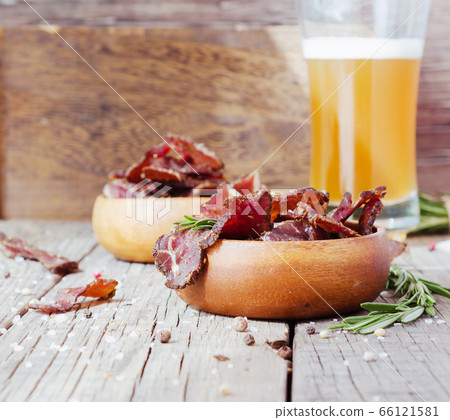 jerked meat, cow, deer, wild beast or biltong in jerked meat, cow, deer, wild beast or biltong in 66121581