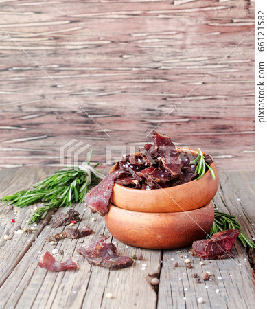 jerked meat, cow, deer, wild beast or biltong in 66121582