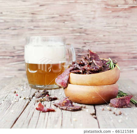 jerked meat, cow, deer, wild beast or biltong in jerked meat, cow, deer, wild beast or biltong in 66121584