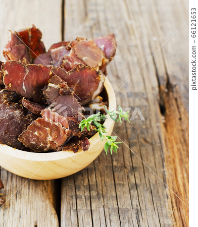 jerked meat, cow, deer, wild beast or biltong in 66121653