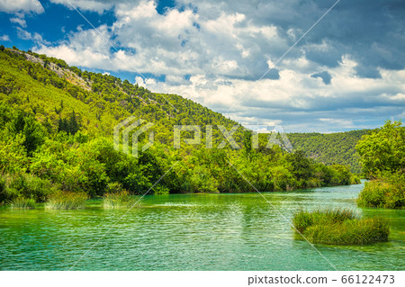 The Krka National Park in Croatia. 66122473