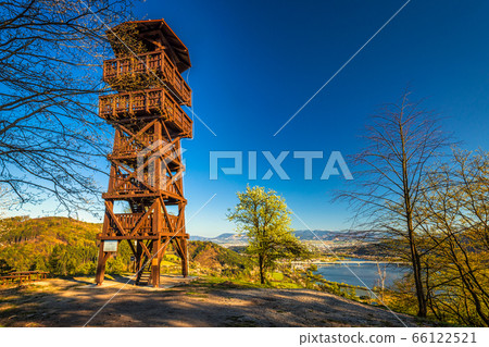 Lookout tower above the village of Divinka. Lookout tower above the village of Divinka. 66122521