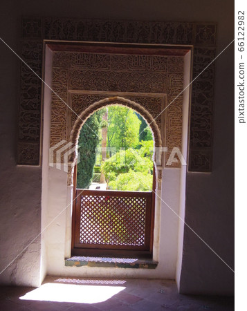 World heritage Spain Granada Alhambra outside the arch World heritage Spain Granada Alhambra outside the arch 66122982